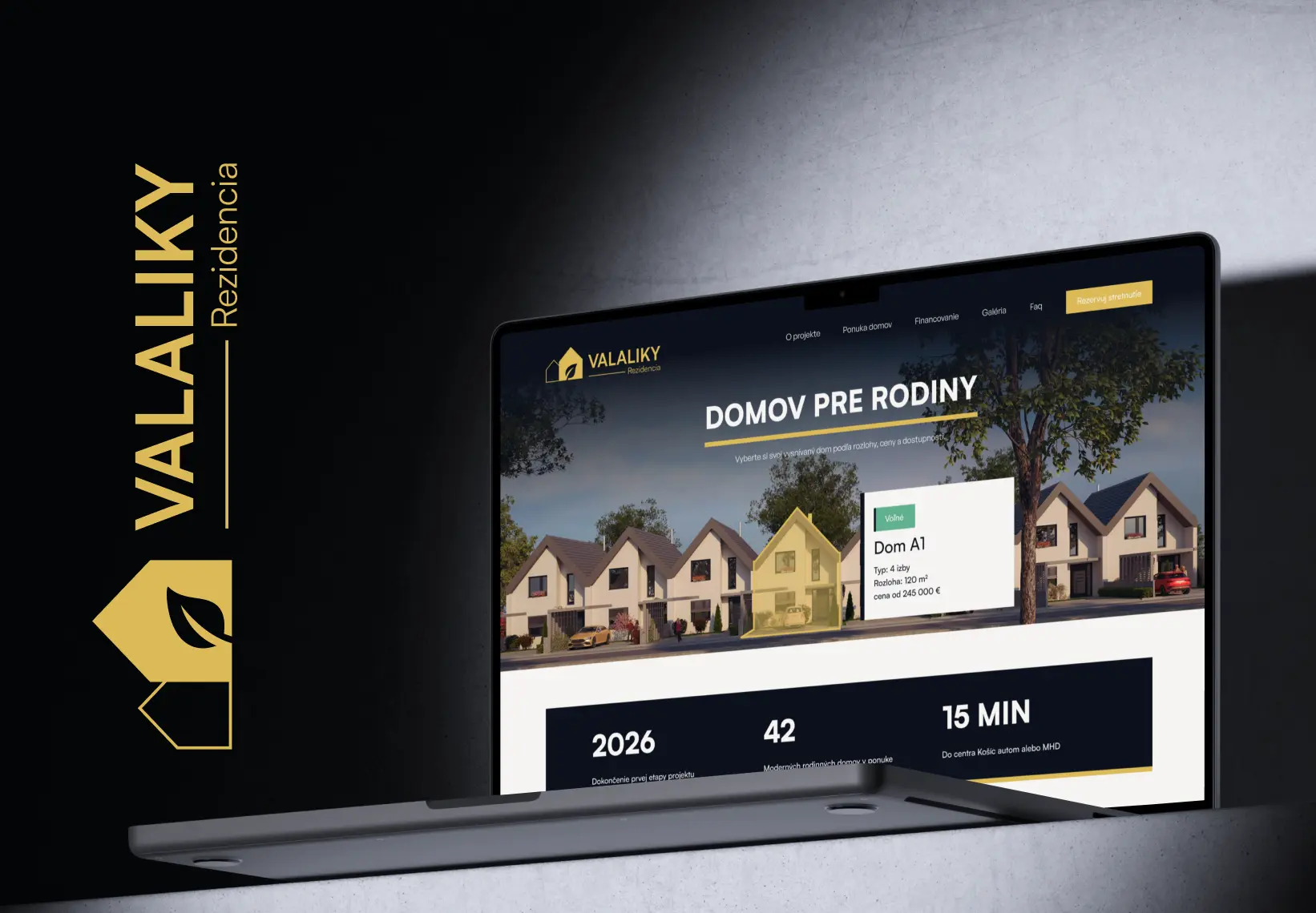 Prezentačný web – Valaliky Rezidencia